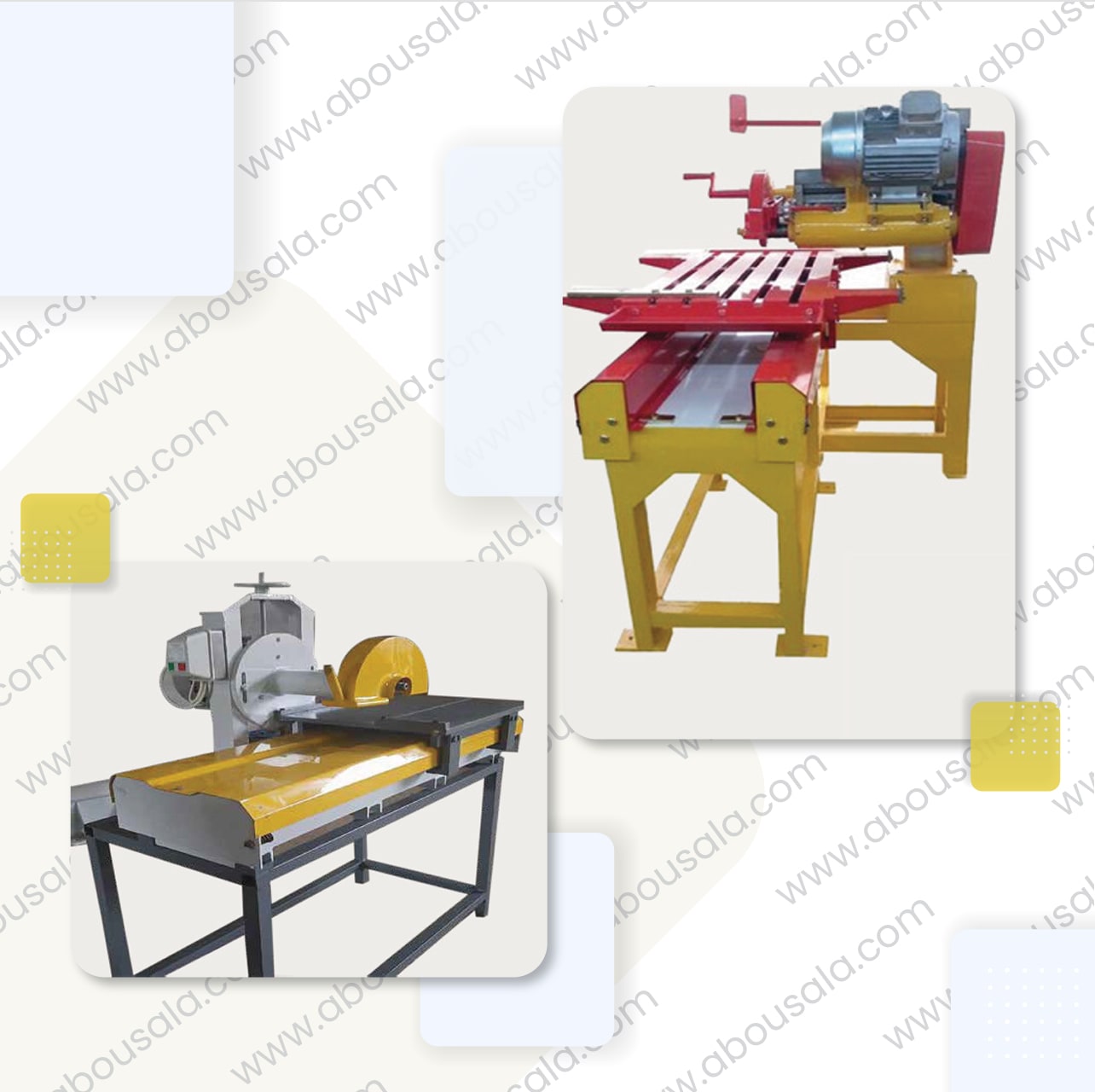 Cutting machine of 25 to 30 cm blade